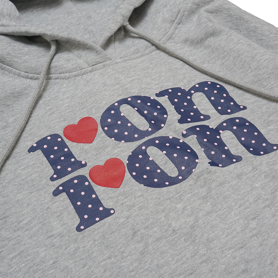 RonRon Dot Logo Crop Hoodie