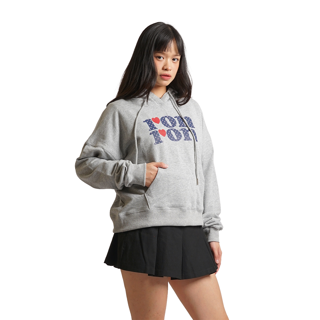 RonRon Dot Logo Crop Hoodie