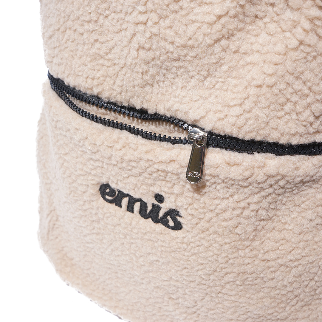 Emis Shearling Logo Backpack