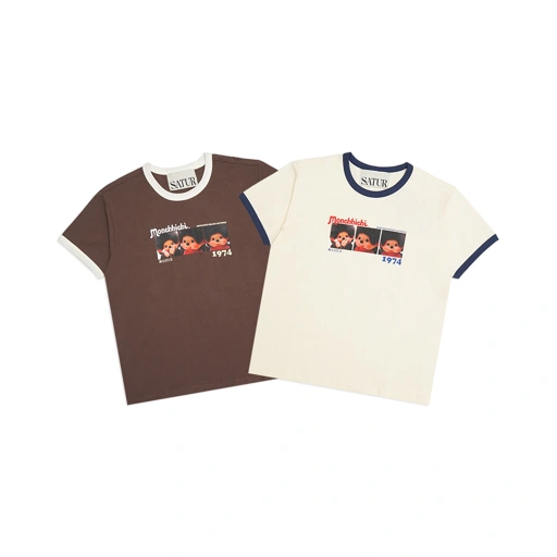SATUR X Monchhichi Ringer T-Shirt