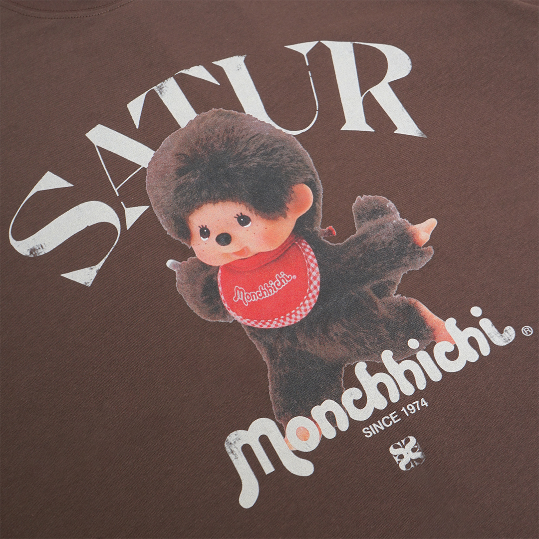 SATUR X Monchhichi Arch Logo T-Shirt