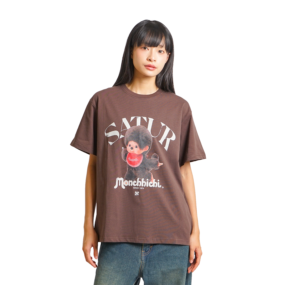 SATUR X Monchhichi Arch Logo T-Shirt