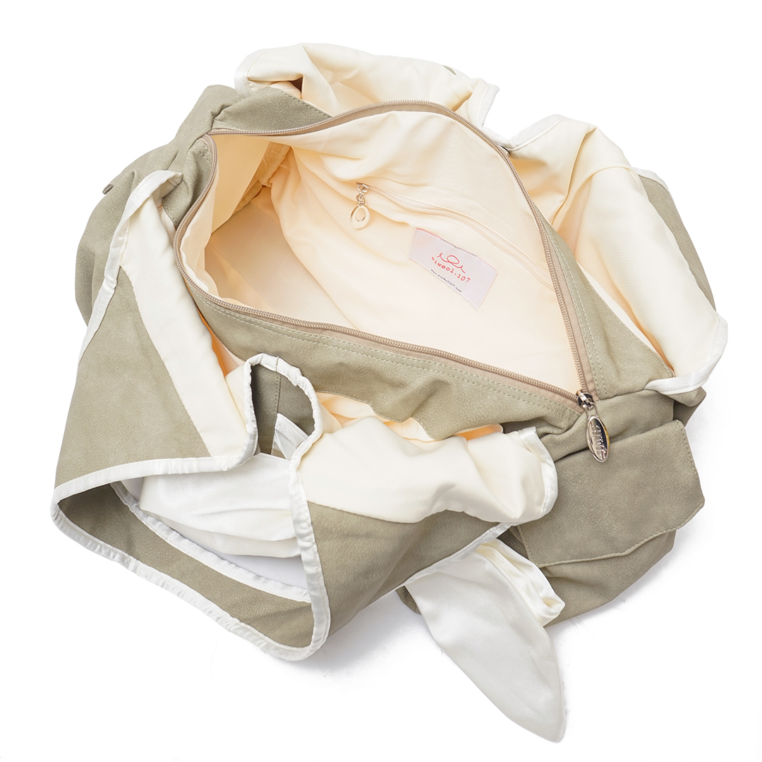 Siweol 107 Medium Nubuck Bow Shoulder Bag