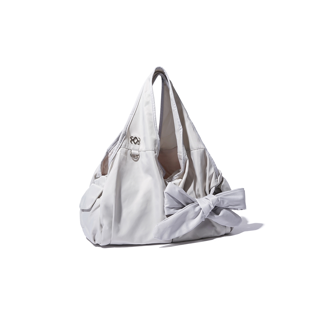 Siweol 107 Medium Nylon Bow Shoulder Bag