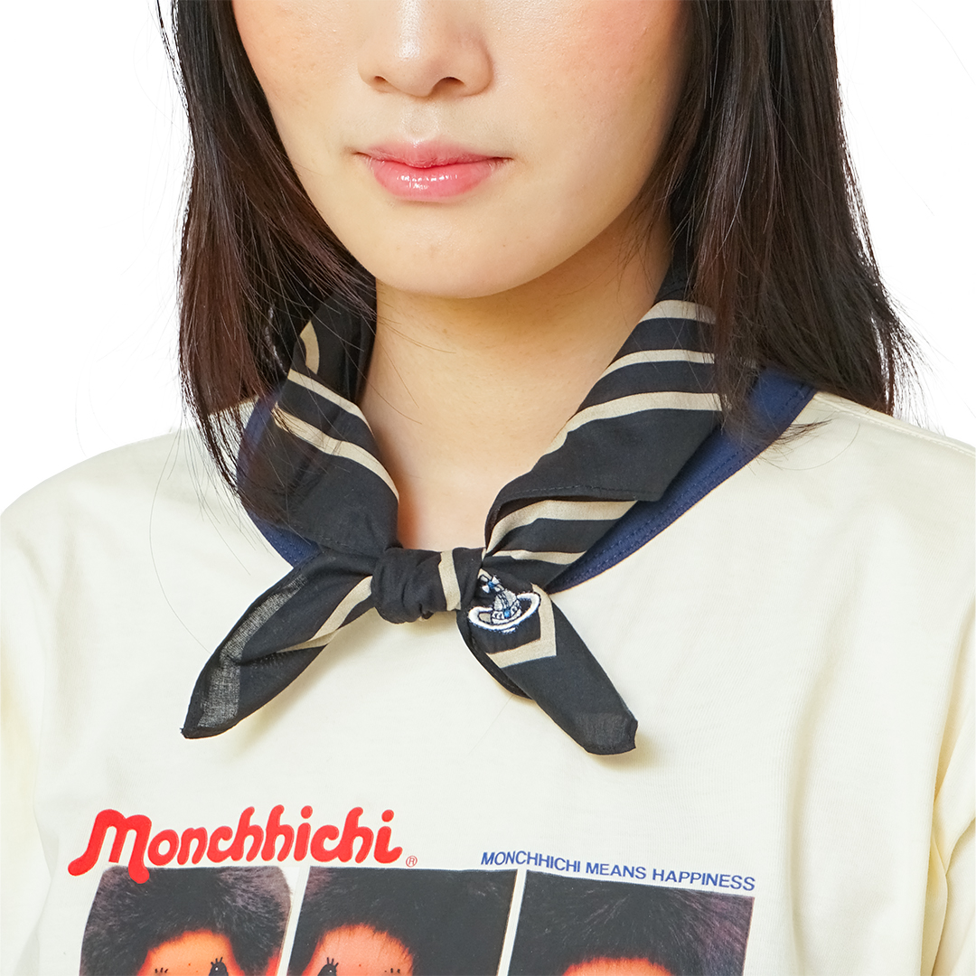 Vivienne Westwood Line and Dots Pattern Handkerchief