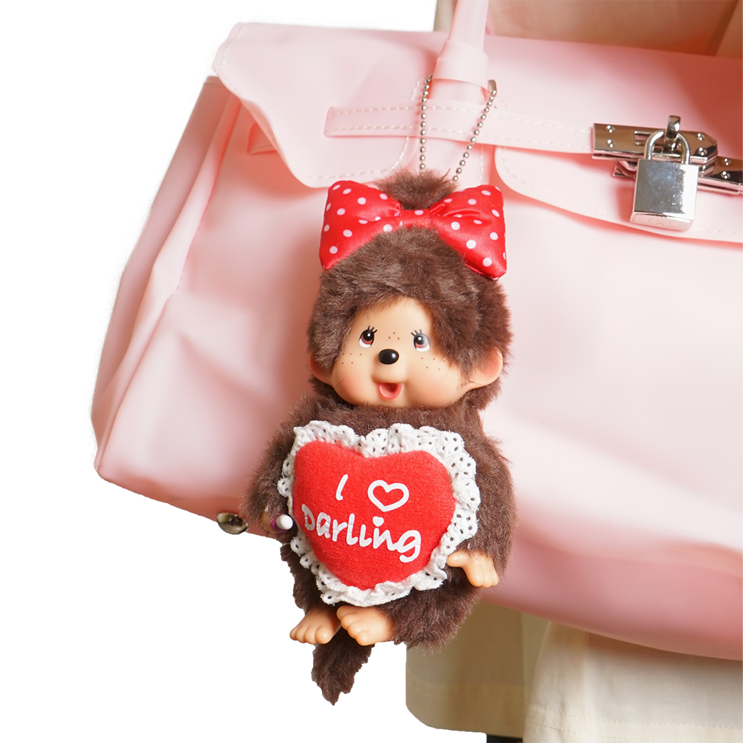 Monchhichi I Love Darling Keychain Bag Charm