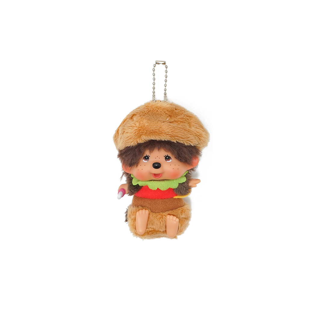 Monchhichi M's Burger Keychain Bag Charm