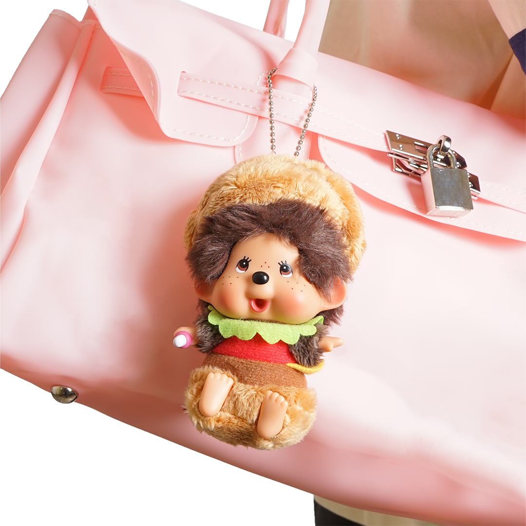 Monchhichi M's Burger Keychain Bag Charm
