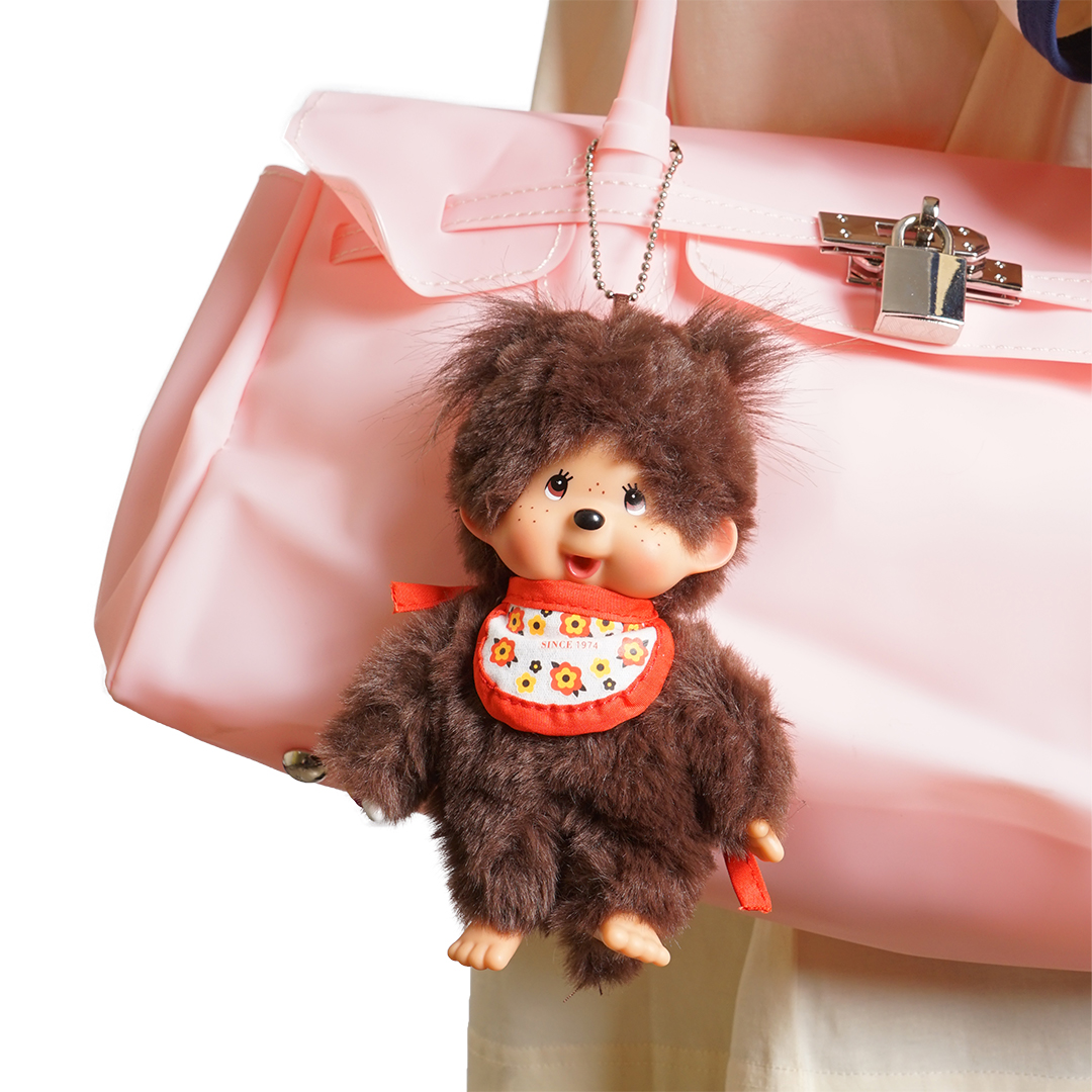 Monchhichi Retro Monmate Plush Keychain Bag Charm