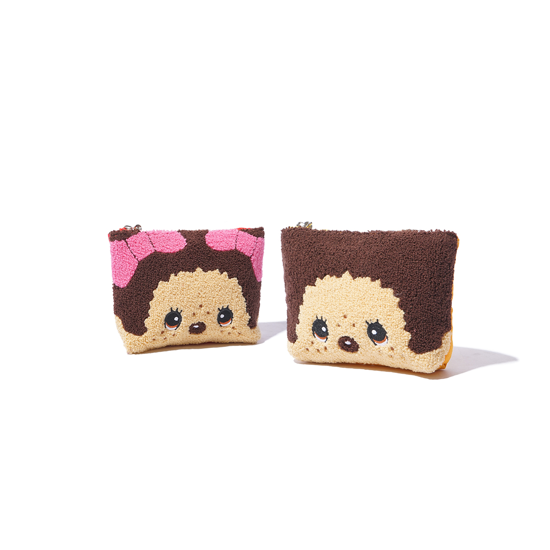 Monchhichi Chenille Embroidery Pouch