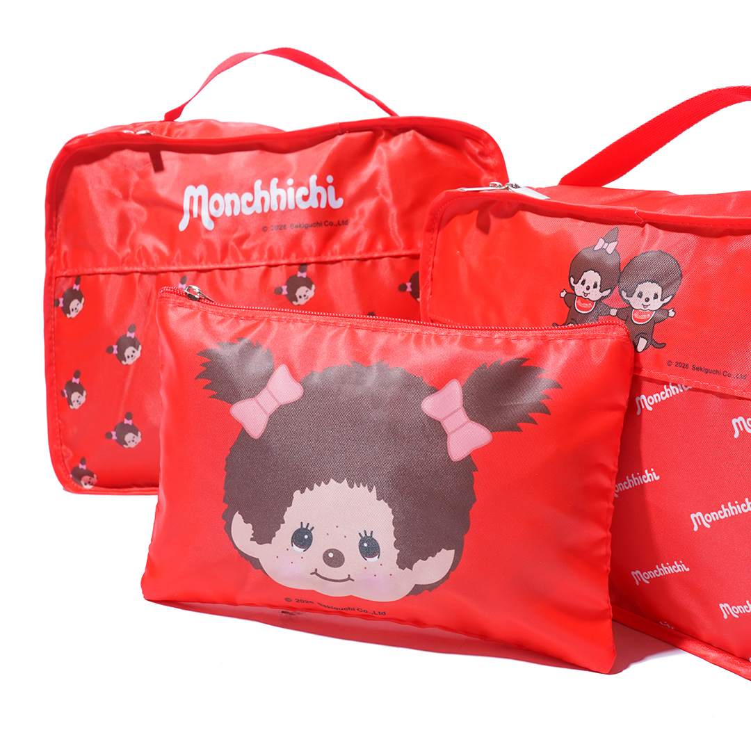 Monchhichi Travel Pouch 3-Piece Set
