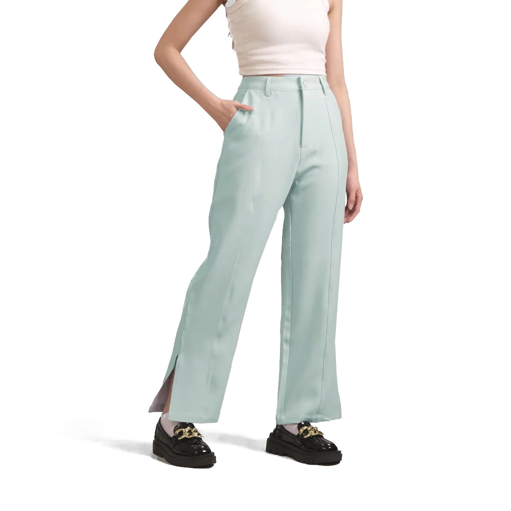 Biyas Side Slit Long Pants