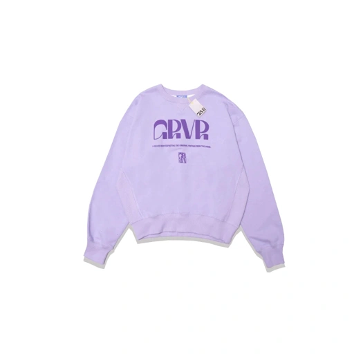 Image of Grove Text Logo Sweatshirt Purple