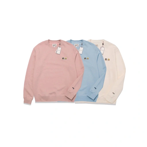 Image of Hazzys Pointer Double Patches Signature Sweatshirt