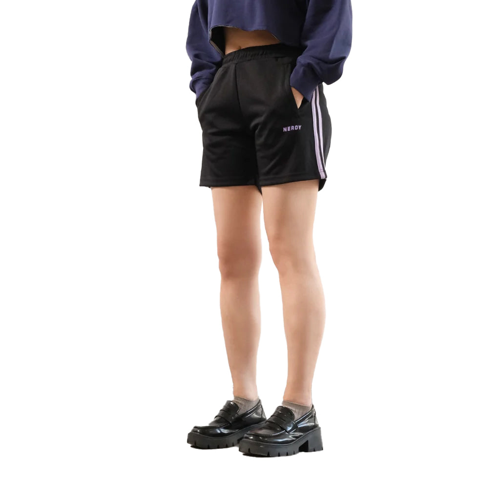 Nerdy NY Track Shorts Purple