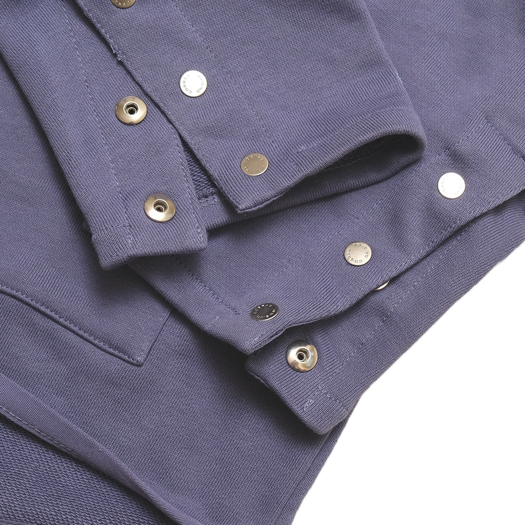 We11done Paneled Construction Hoodie Blue