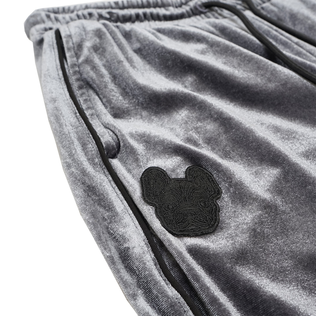 LifeWork Embroidery Patch Velvet Jogger Pants