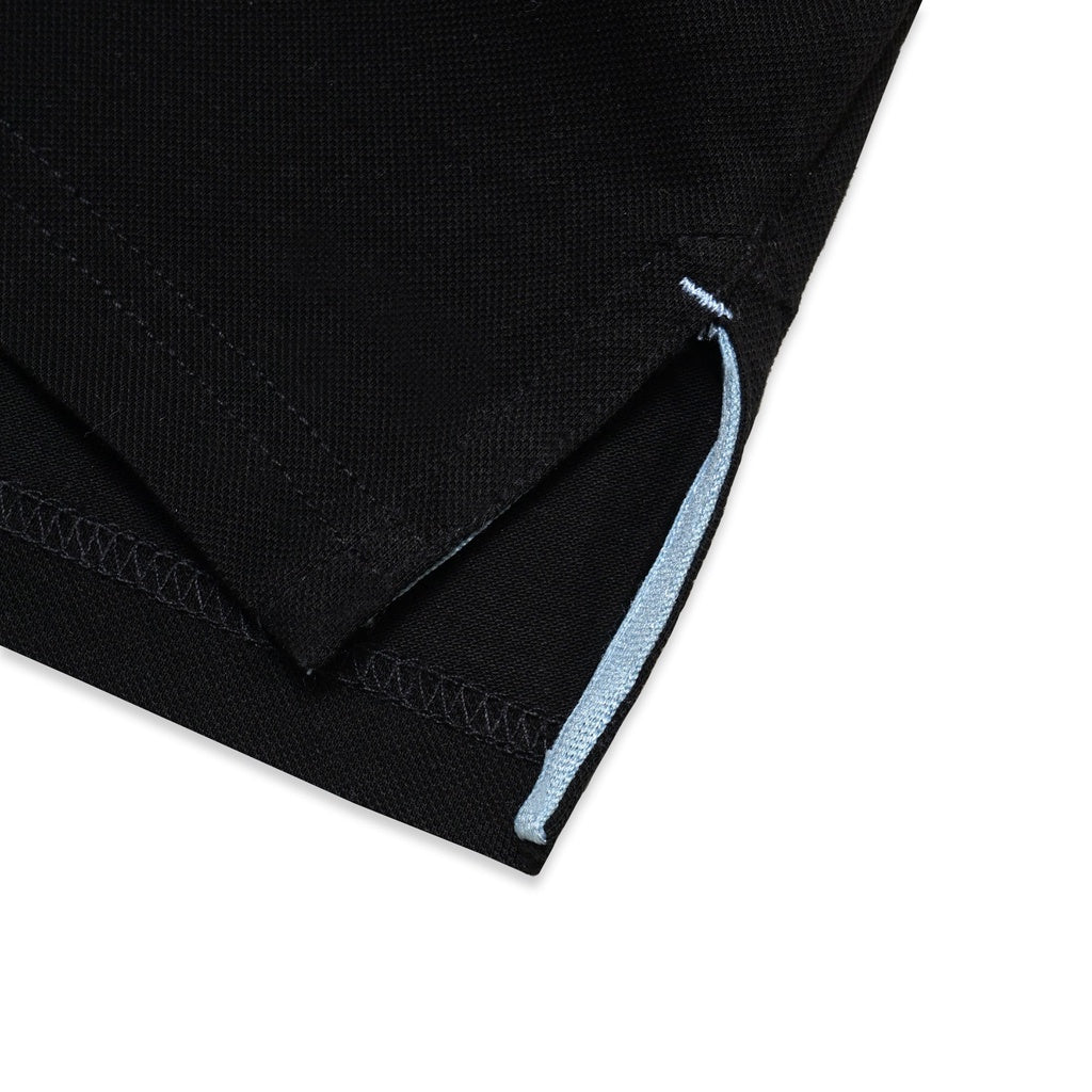 Hazzys Leather Patch Polo Shirt