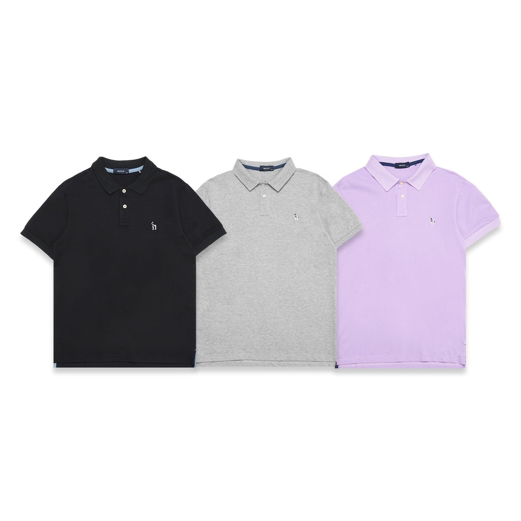 Hazzys Dog Embroidery Logo Polo Shirts