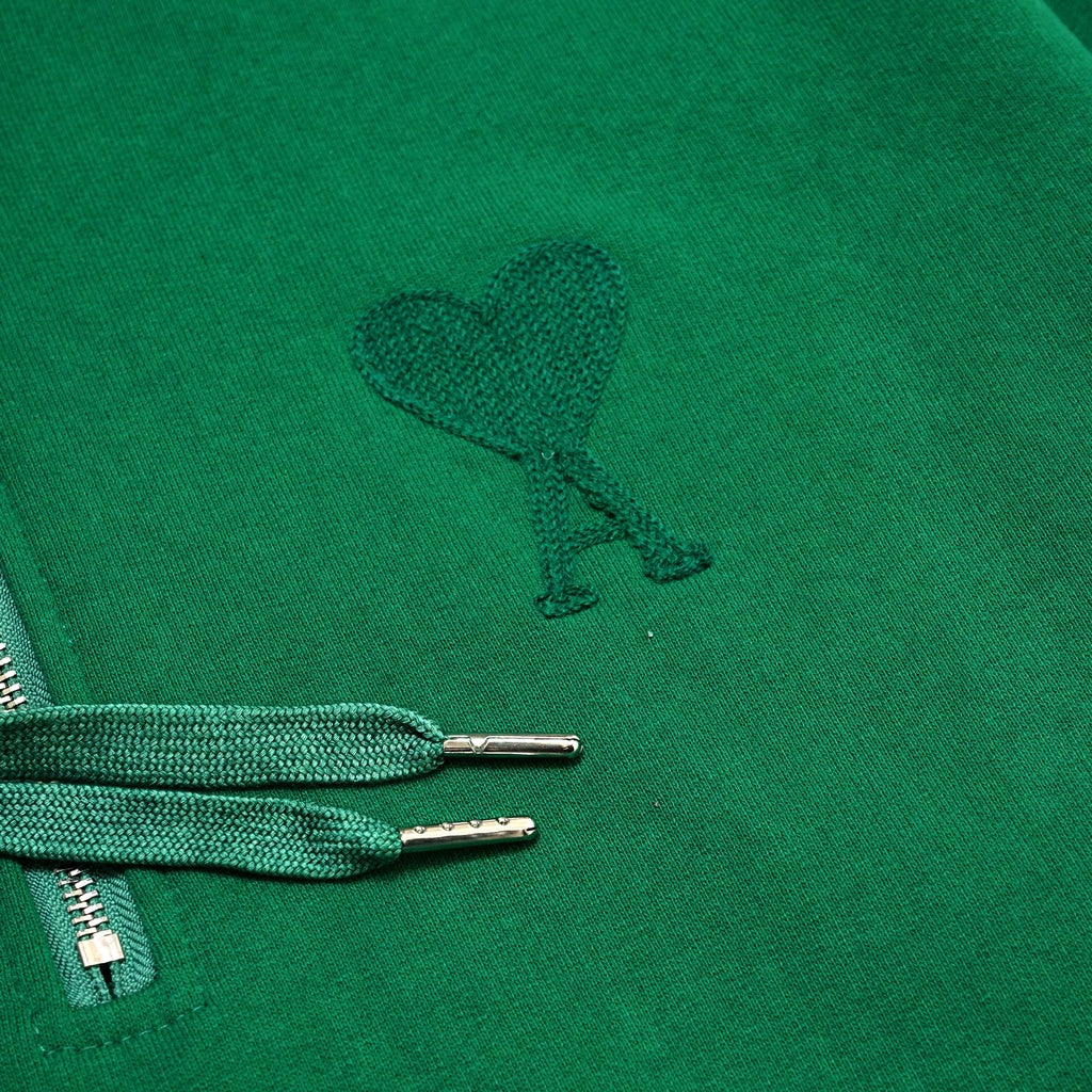 AMI Solid Logo Half Zip Jacket