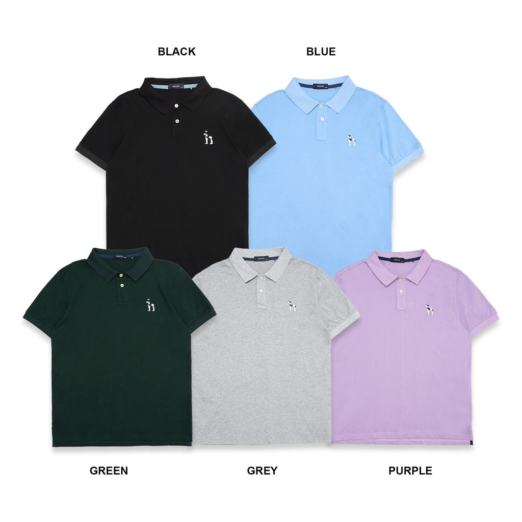 Hazzys Leather Patch Polo Shirt