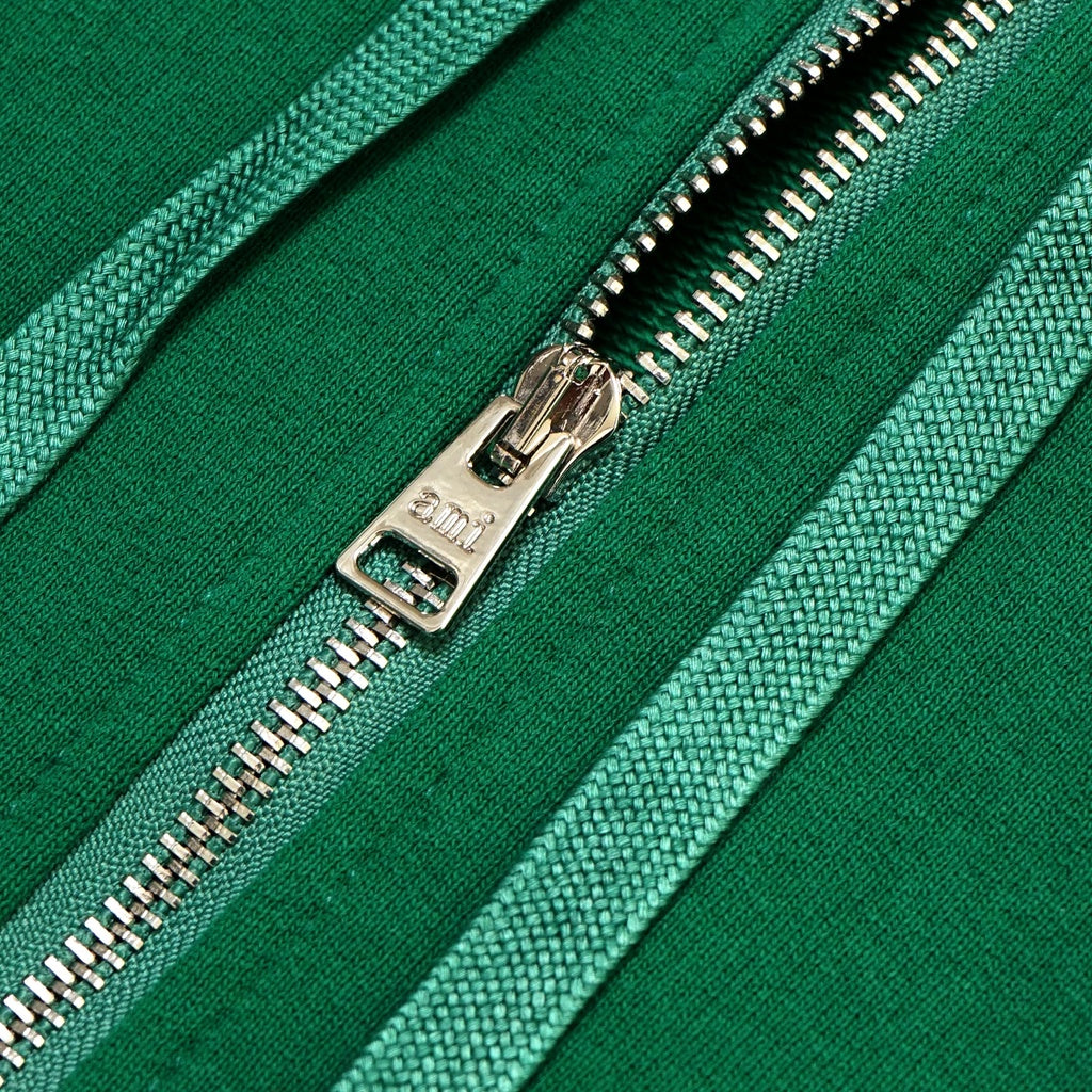 AMI Solid Logo Half Zip Jacket