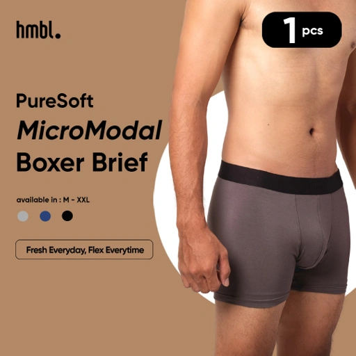 Image of (PACK OF 1) hmbl Men MicroModal Boxer Brief