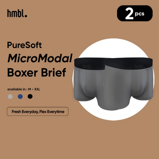 Image of (PACK OF 2) hmbl Men MicroModal Boxer Brief