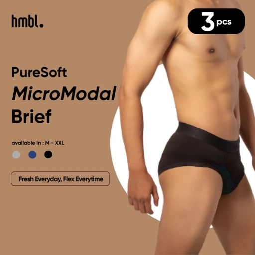 Image of (PACK OF 3) hmbl Men MicroModal Brief