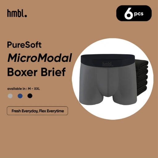 Image of (PACK OF 6) hmbl Men MicroModal Boxer Brief