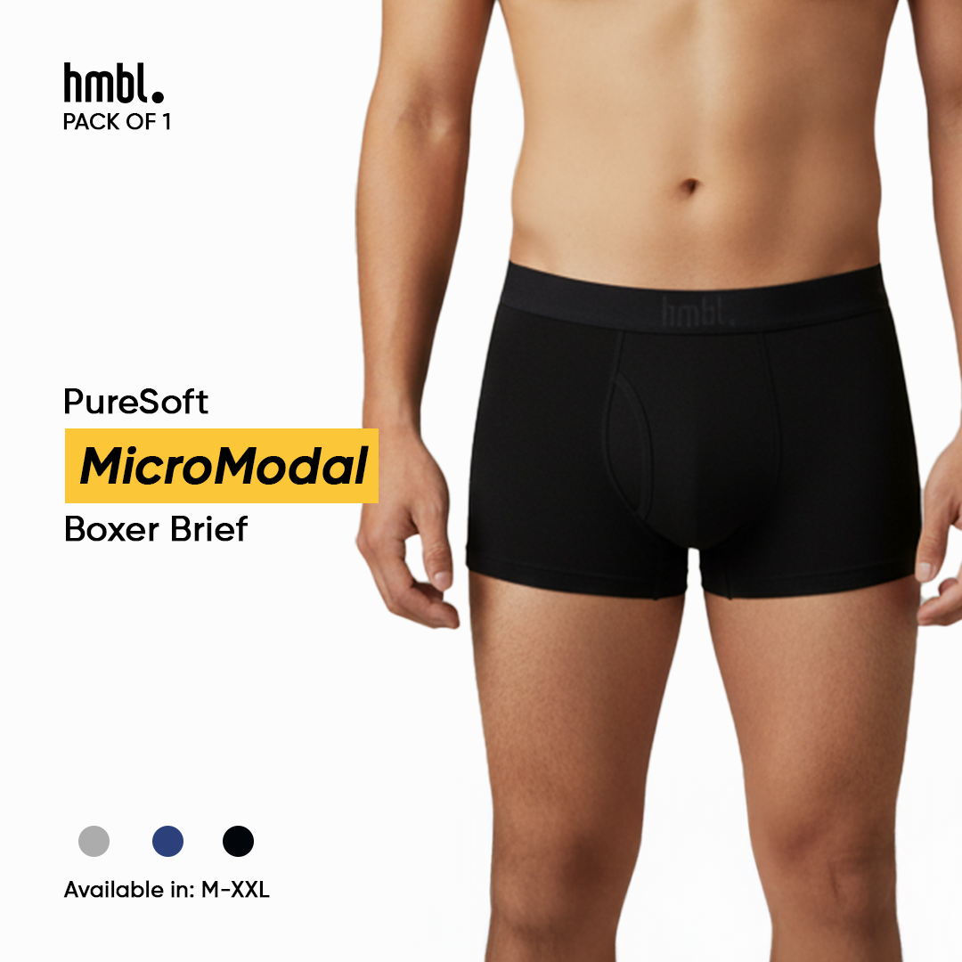 (PACK OF 1) hmbl Men MicroModal Boxer Brief
