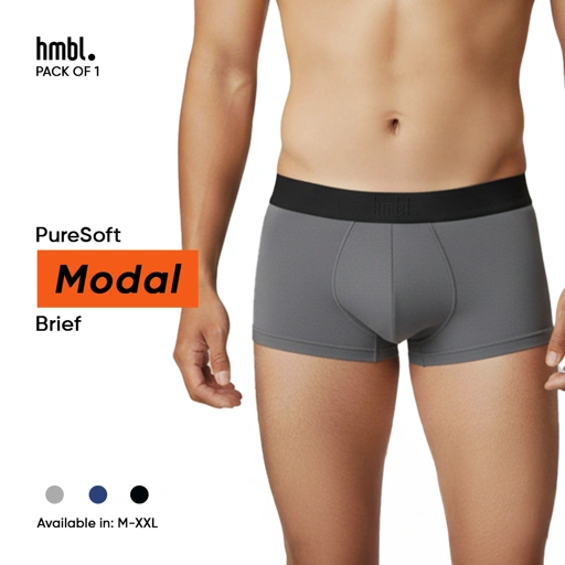 Image of (PACK OF 1) hmbl Men Modal Boxer Brief