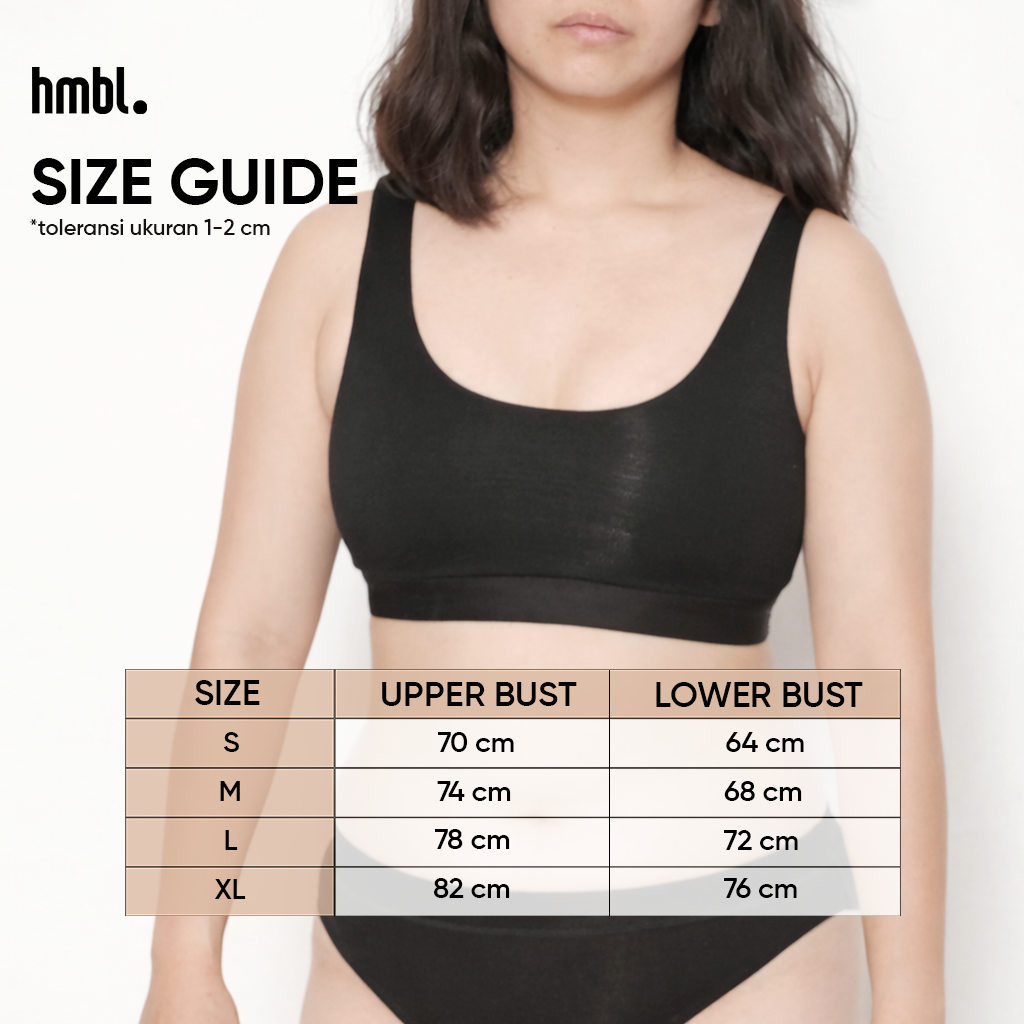 Comfort Daily Bralette Wanita 1 PC , Modal Innerwear, Nyaman, Premium, Soft, Lightweight, Loungewear, Sleepwear