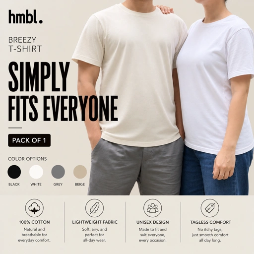hmbl Breeze T-shirt 1 PCS,  Kaos Pria