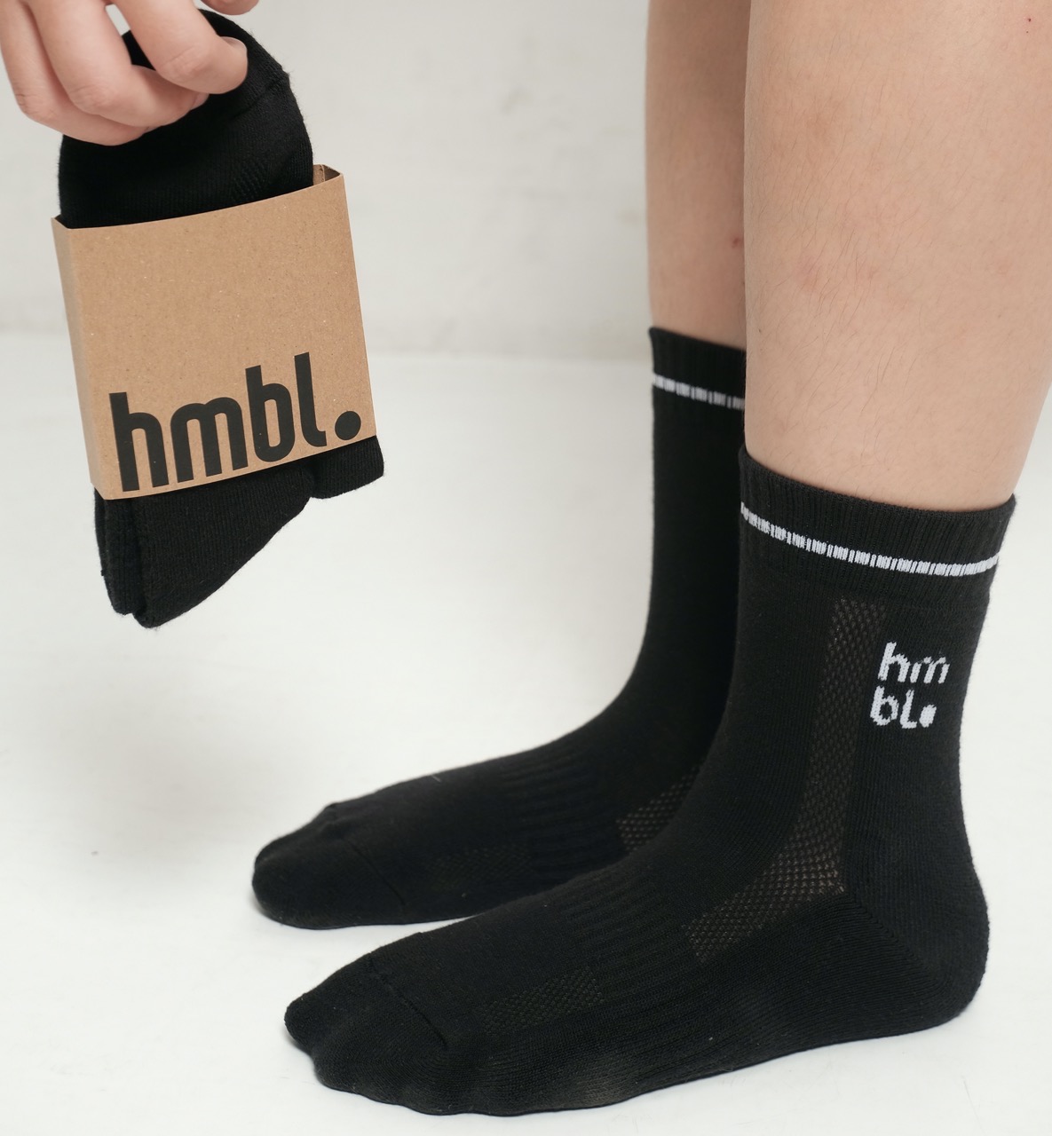 (PACK OF 2) hmbl Unisex Comfort Socks 