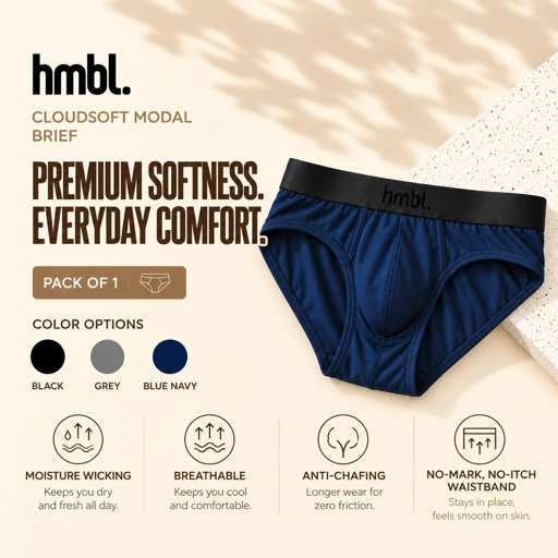 (PACK OF 1) hmbl Men Modal Brief