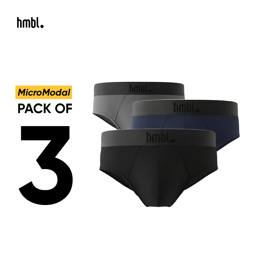 (PACK OF 3) hmbl Men MicroModal Brief
