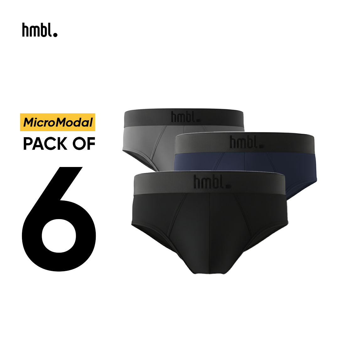 (PACK OF 6) hmbl Men MicroModal Brief