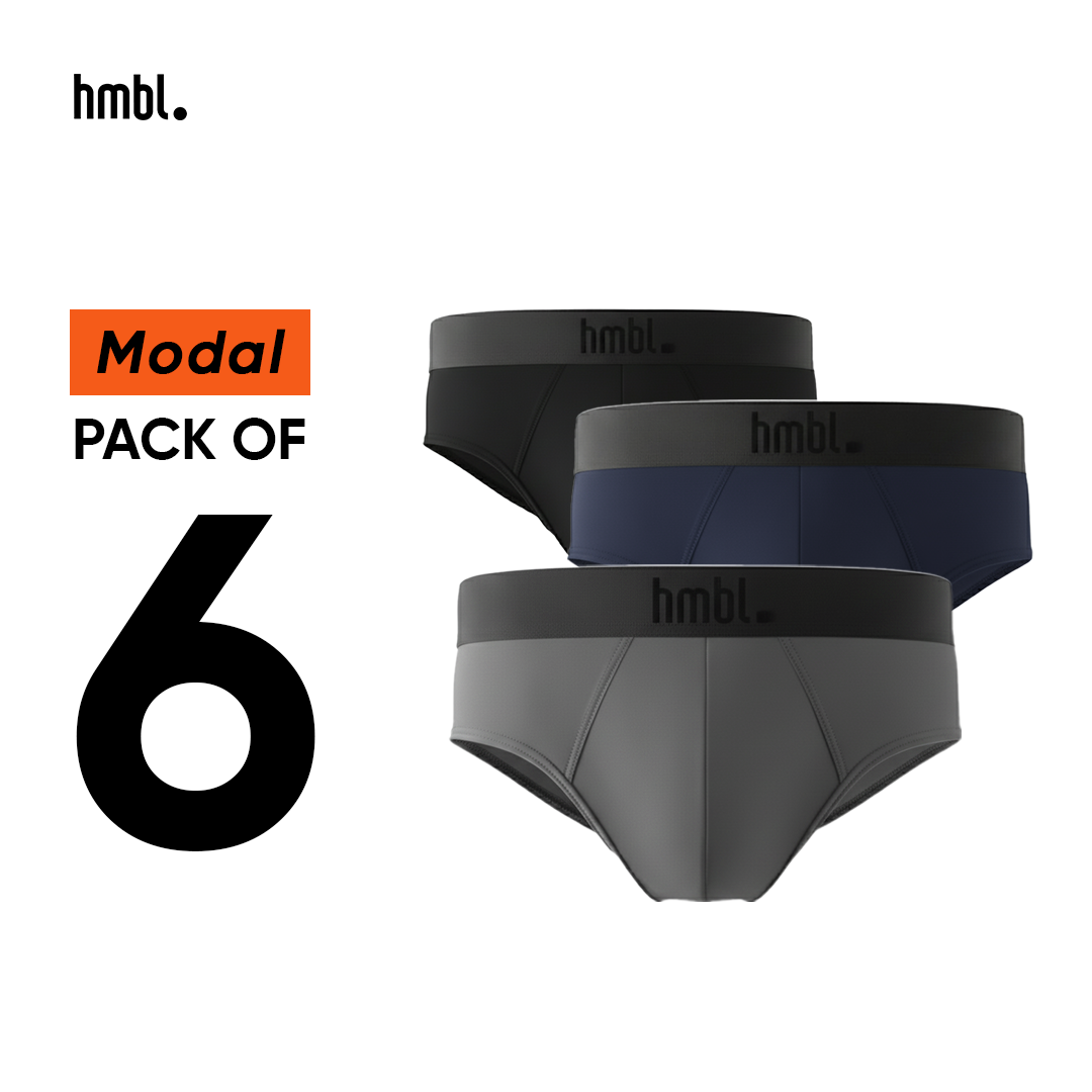 (PACK OF 6) hmbl Men Modal Brief
