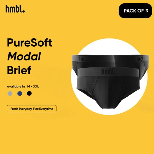 Image of (PACK OF 3) hmbl Men Modal Brief