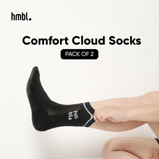 (PACK OF 2) hmbl Unisex Comfort Socks 