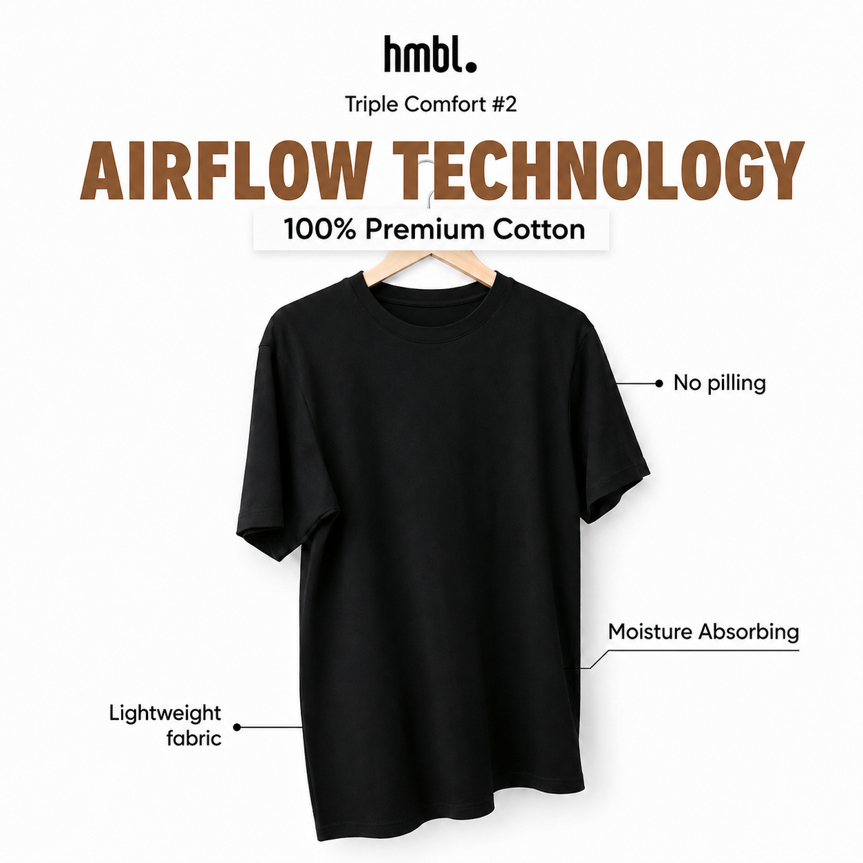 hmbl Breeze T-shirt 1 PCS,  Kaos Pria