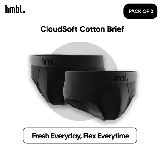 Image of (PACK OF 2) hmbl Men CloudSoft Cotton Brief