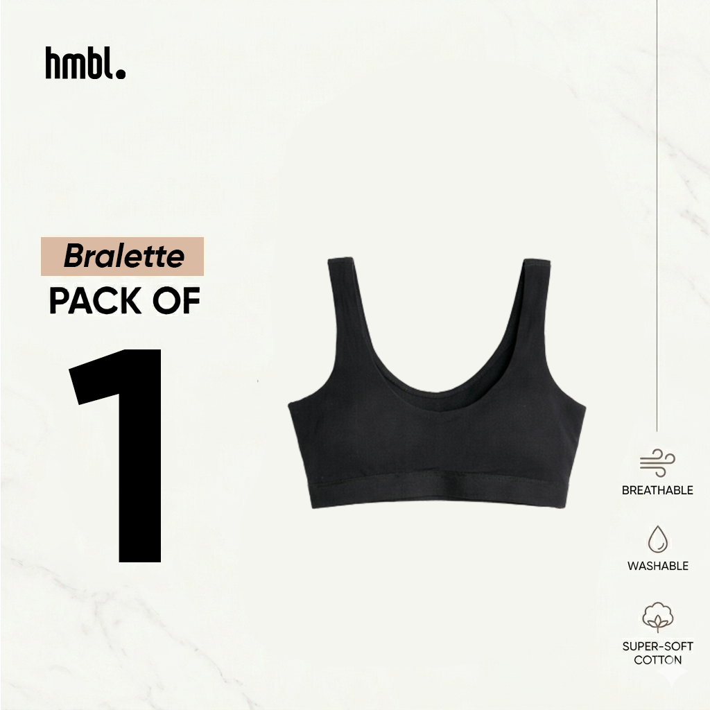 Comfort Daily Bralette Wanita 1 PC , Modal Innerwear, Nyaman, Premium, Soft, Lightweight, Loungewear, Sleepwear