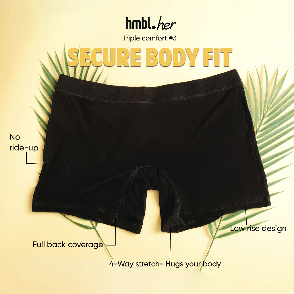 hmbl Woman's Puresoft Modal Boyshort 6 PCS, Celana Dalam Wanita (S-XL)