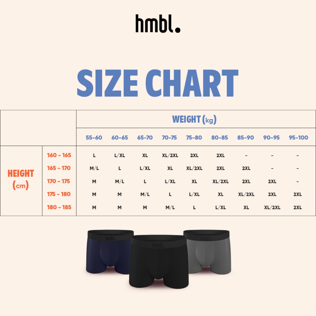 (PACK OF 2) hmbl Men CloudSoft Cotton Boxer Brief