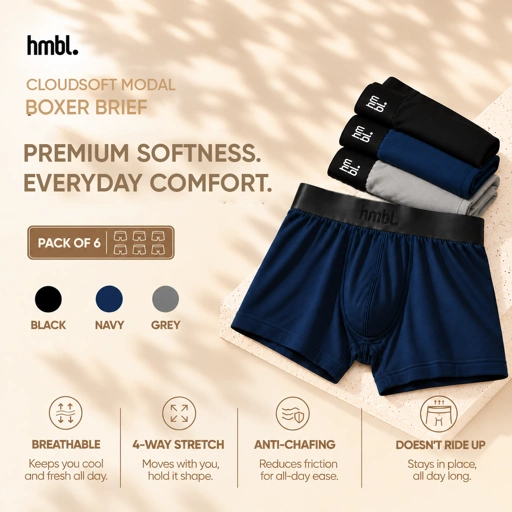 (PACK OF 6) hmbl Men Modal Boxer Brief