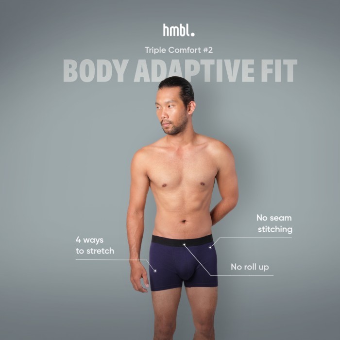 (PACK OF 3) hmbl Men Modal Boxer Brief