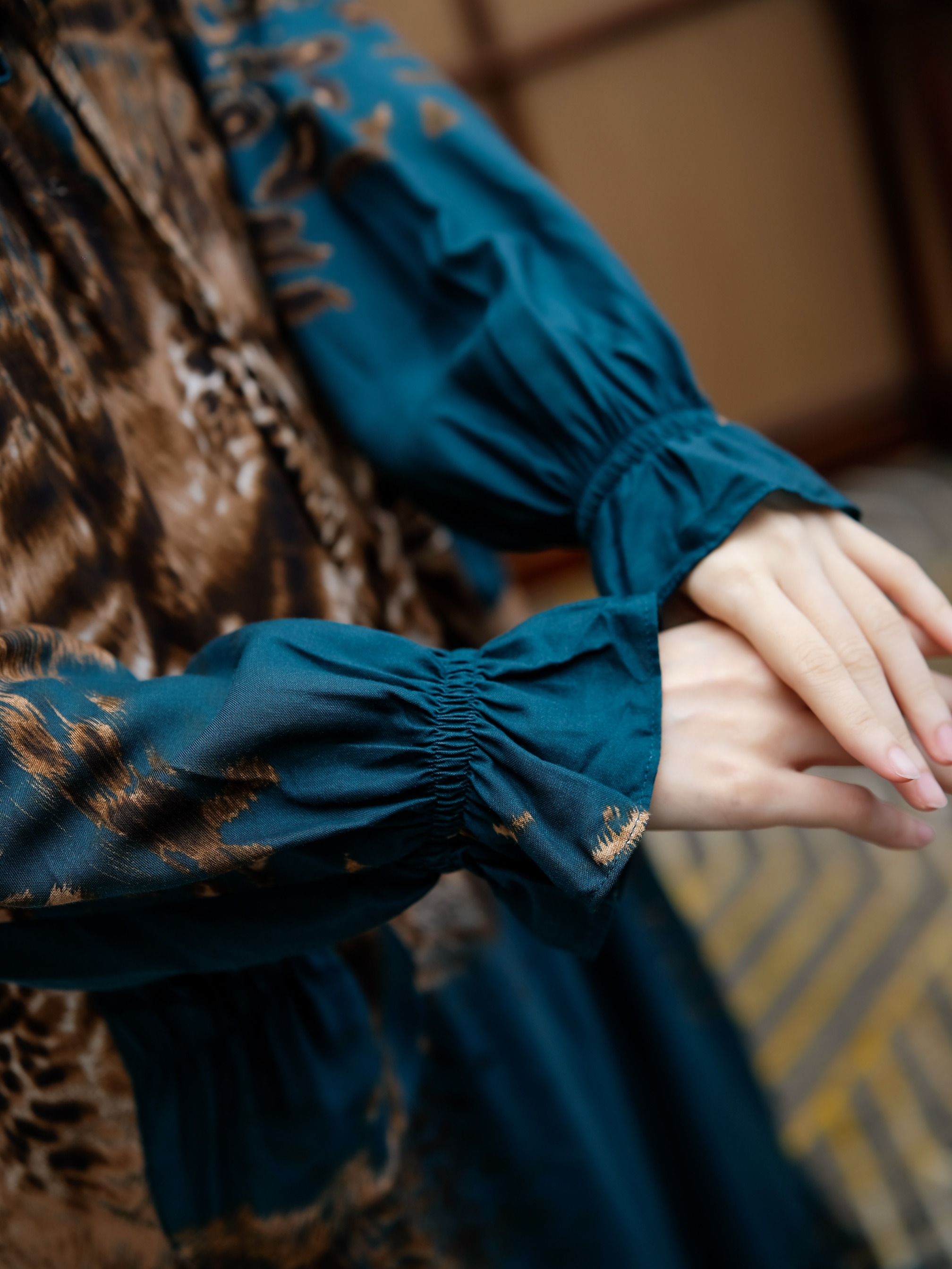 MARGARETHA Daster panjang Rayon Premium Ala Korea Busui Friendly