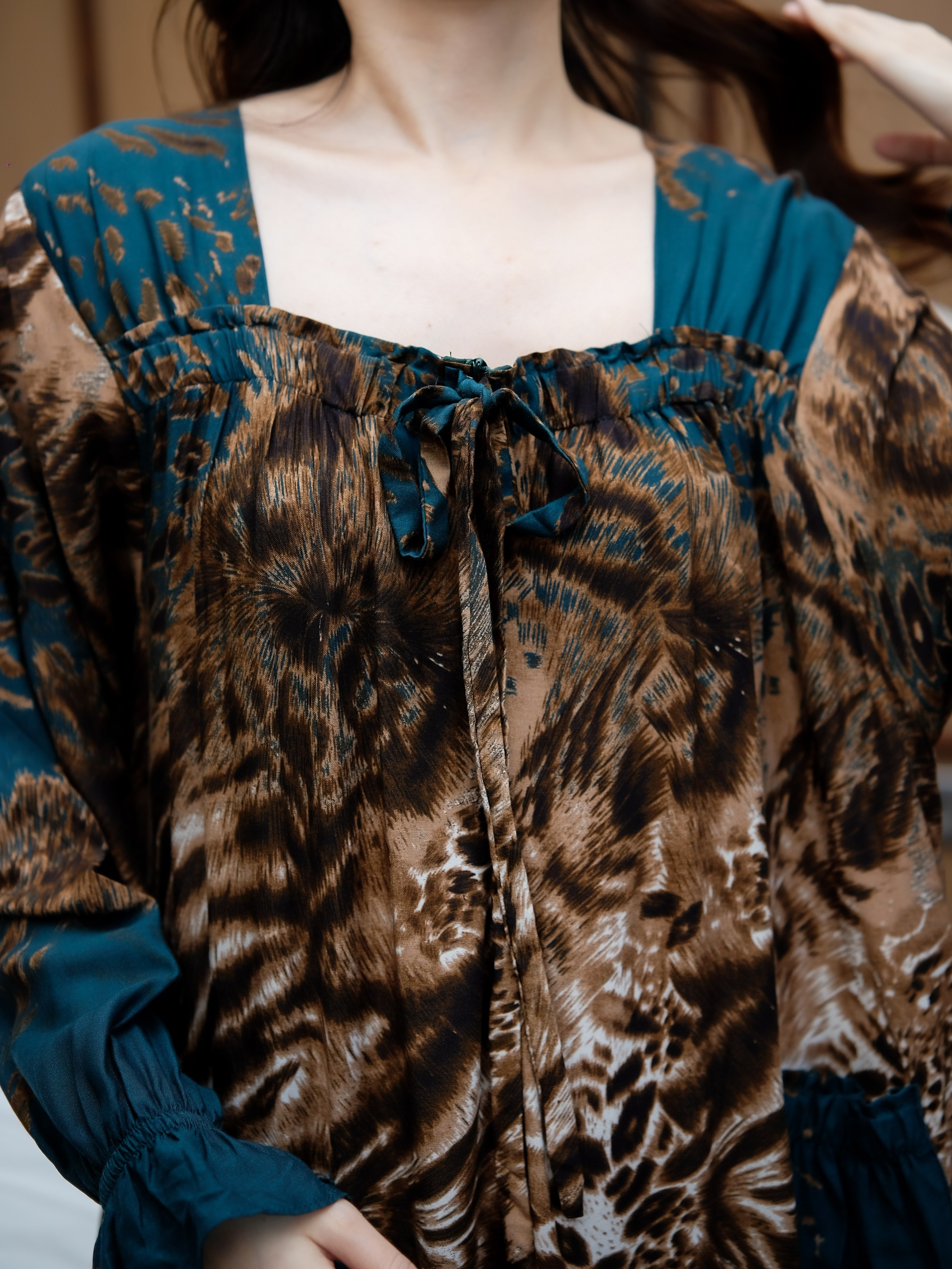 MARGARETHA Daster panjang Rayon Premium Ala Korea Busui Friendly